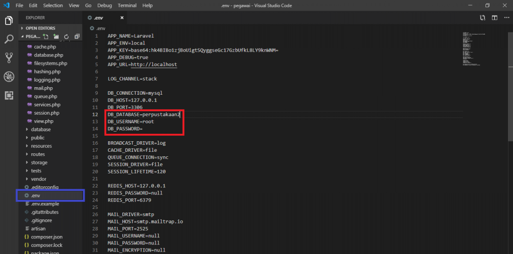 Env файл. Env файл в laravel. пример .env. env example. laravel code example.