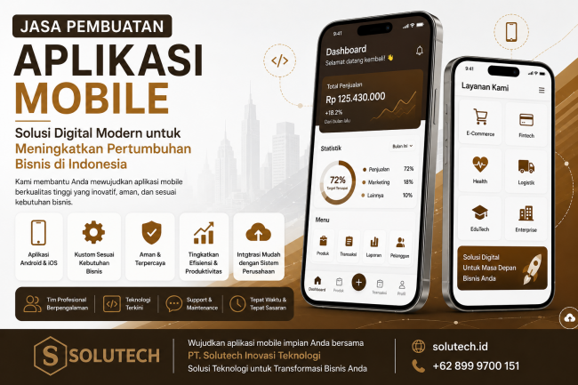 Jasa pembuatan aplikasi mobile